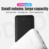 20000mAh portable power bank with digital display and USB charging ports